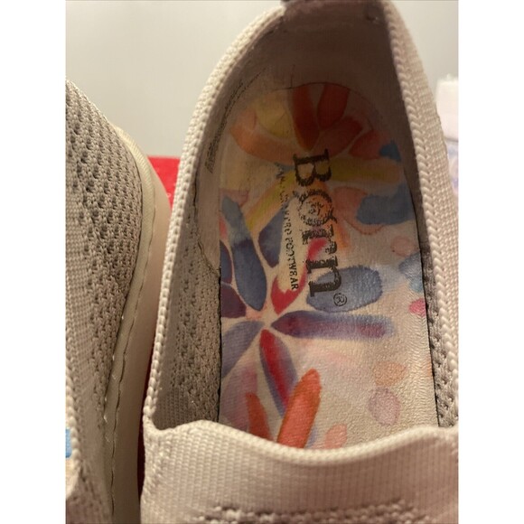 BOC Born Concept Canvas Shoes Women Size 8.5 Beige Canvas Slip On Comfort Loafer - Picture 2 of 13